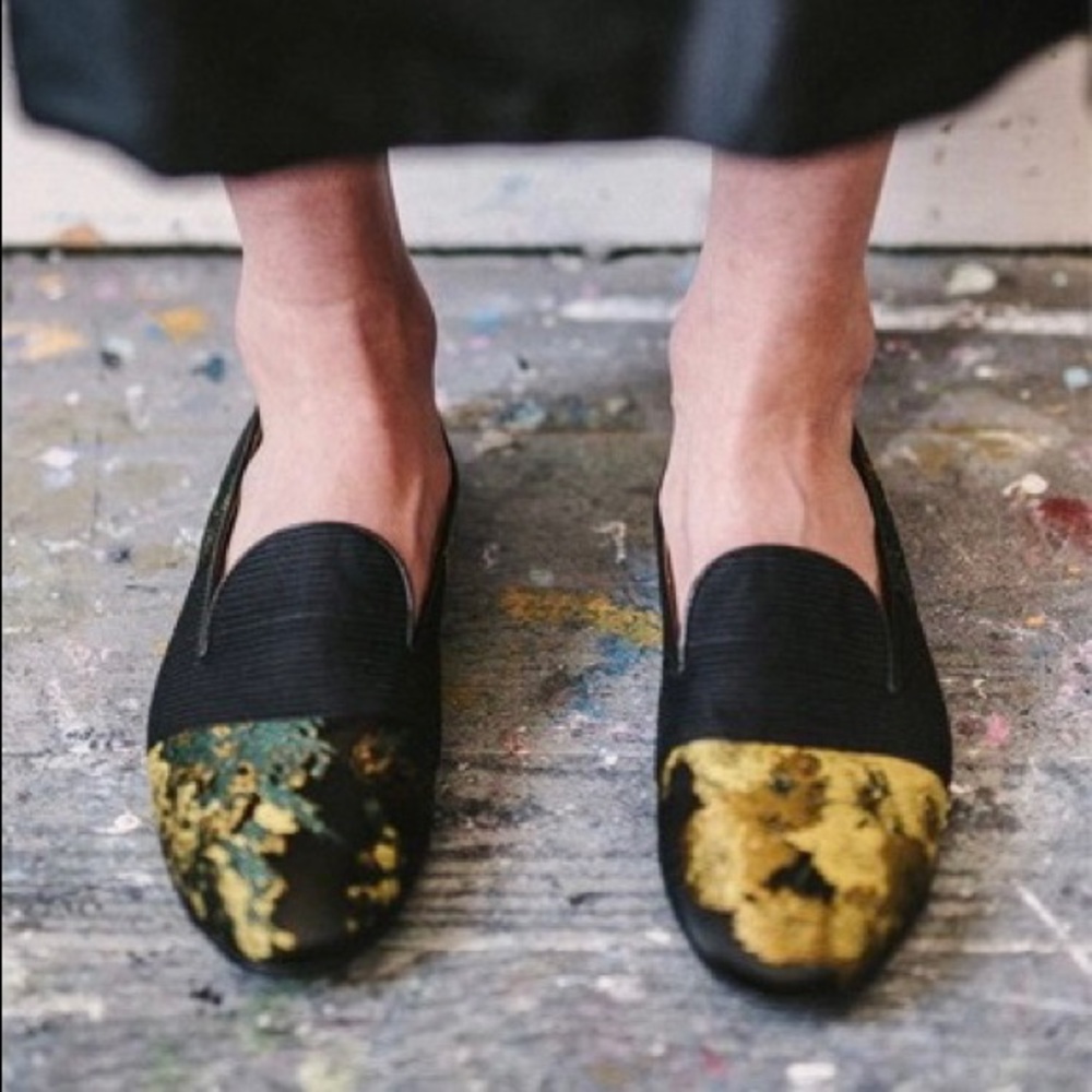 Dries Van Noten jacquard slippers 37